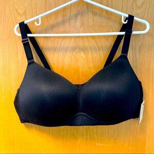 DEESSE 44C Full Support Bra Lightly Padded No Underwire 4  Hook Closure NWT
